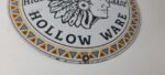 Vintage Wapak Hollow Ware Gasoline Sign – Indian Chief Gas Pump Porcelain Sign - Image 7