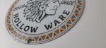 Vintage Wapak Hollow Ware Gasoline Sign – Indian Chief Gas Pump Porcelain Sign - Image 10