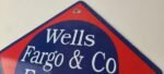 Vintage Wells Fargo Express Sign – Trains Railway Porcelain Gas Pump Sign - Image 8