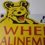 Vintage Wheel Alinement Sign – Auto Tires Sales Service Gas Pump Porcelain Sign - Image 3