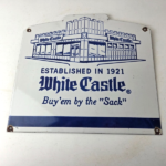 Vintage White Castle Sign – Fast Food Burgers Porcelain Advertising Gas Sign - Image 15