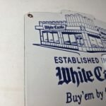 Vintage White Castle Sign – Fast Food Burgers Porcelain Advertising Gas Sign - Image 5