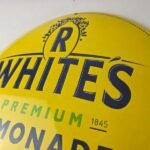 Vintage Whites Lemonade Porcelain Sign – Ice Cold Soda Beverage Gas Pump Sign - Image 11