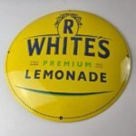 Vintage Whites Lemonade Porcelain Sign – Ice Cold Soda Beverage Gas Pump Sign - Image 15