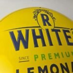 Vintage Whites Lemonade Porcelain Sign – Ice Cold Soda Beverage Gas Pump Sign - Image 5