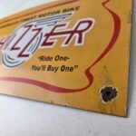 Vintage Whizzer Motor Bike Porcelain Sign – Gas Sales Service Station Sign - Image 13