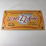 Vintage Whizzer Motor Bike Porcelain Sign – Gas Sales Service Station Sign - Image 15