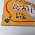 Vintage Whizzer Motor Bike Porcelain Sign – Gas Sales Service Station Sign - Image 6