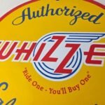Vintage Whizzer Motor Bike Sign – Gas Sales Service Station Porcelain Sign - Image 3