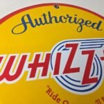 Vintage Whizzer Motor Bike Sign – Gas Sales Service Station Porcelain Sign - Image 5