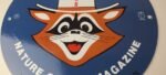 Vintage Wildlife Sign – Ranger Rick Nature Magazine Porcelain Gas Pump Sign - Image 4