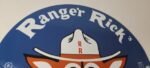 Vintage Wildlife Sign – Ranger Rick Nature Magazine Porcelain Gas Pump Sign - Image 5