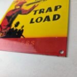 Vintage Winchester Sign – Trap Load Shot Gun Shells Hunting Gas Porcelain Sign - Image 14