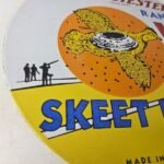 Vintage Winchester Skeet Sign – Ranger Shot Gun Shells Gas Pump Porcelain Sign - Image 6