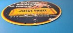Vintage Wrigley Gum Sign – Porcelain Juicy Fruit Man Cave Pump Sign - Image 11