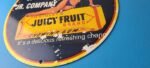 Vintage Wrigley Gum Sign – Porcelain Juicy Fruit Man Cave Pump Sign - Image 10