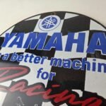 Vintage Yamaha Motorcycle Sign – Biker Automobile Gas Service Porcelain Sign - Image 12