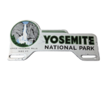 Vintage Yosemite California License Plate Topper – Sign Ad on Automobile Topper