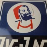 Vintage Zig-Zag Cigarette Papers Sign – Porcelain Tobacco Gas Pump Plate Sign - Image 3