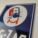 Vintage Zig-Zag Cigarette Papers Sign – Porcelain Tobacco Gas Pump Plate Sign - Image 8